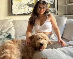 The best holiday for Zoey is with a cup of coffee and a lot of time to spend with her dogs.